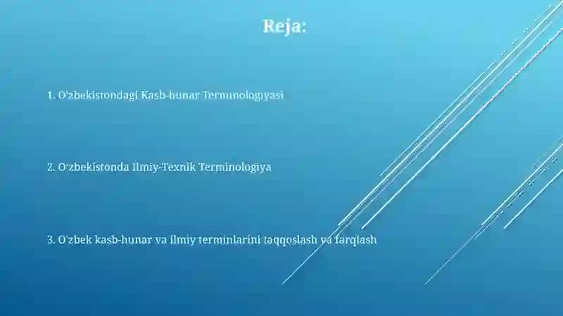 O'zbekistondagi Kasb-hunar Terminologiyasi 2