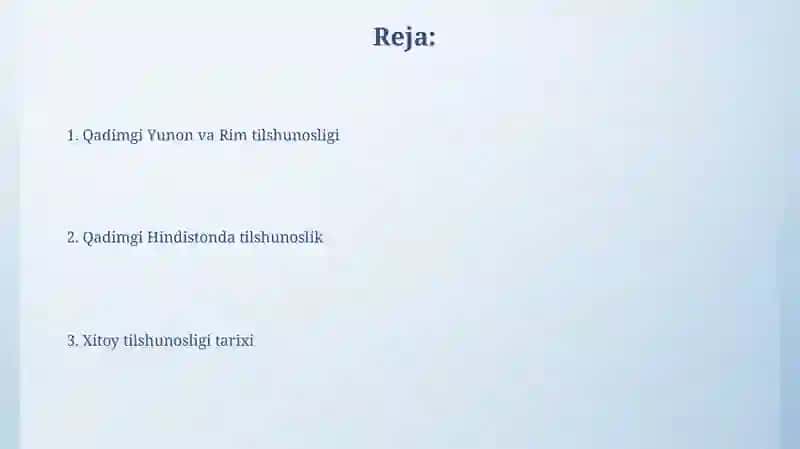 Tilshunoslik fani tarixi 2