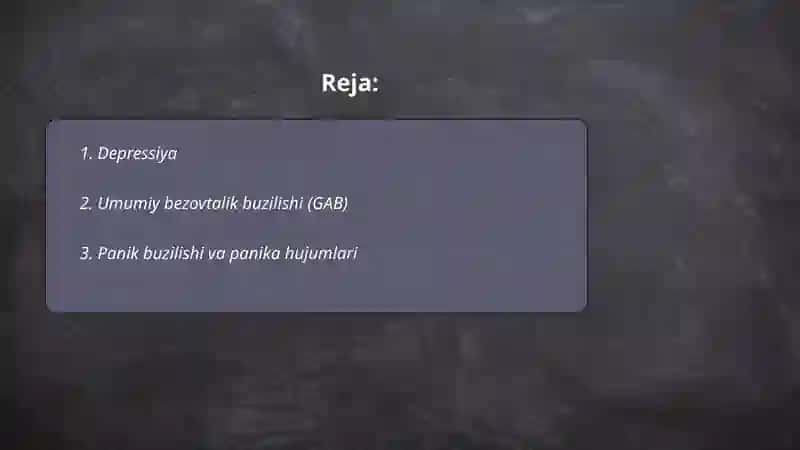 Psixologik kasalliklar 2