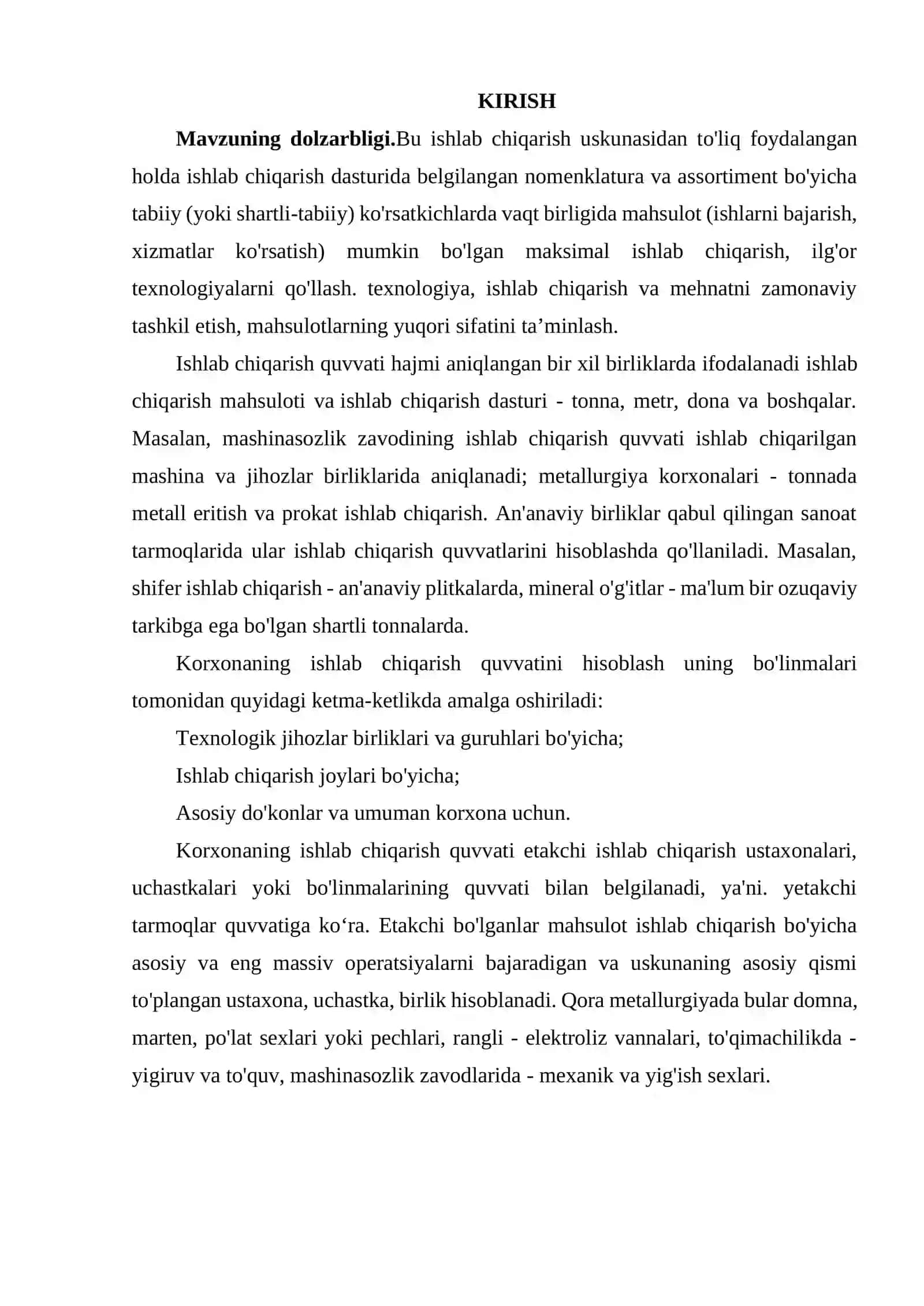 Korxonaning ishlab chiqarish va bozor munosabatlari 2