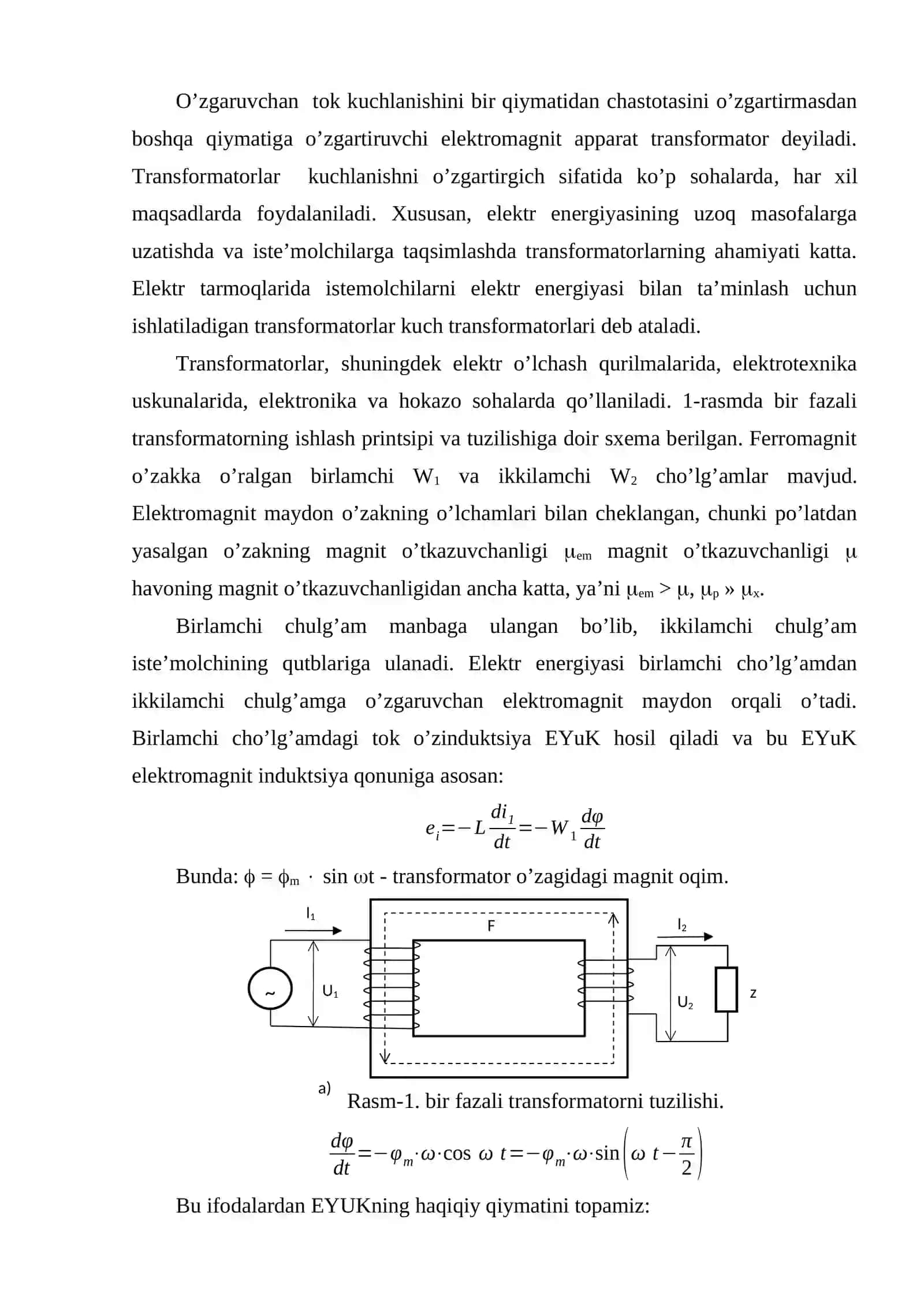 Transformatorlarning parallel ishlashi 2