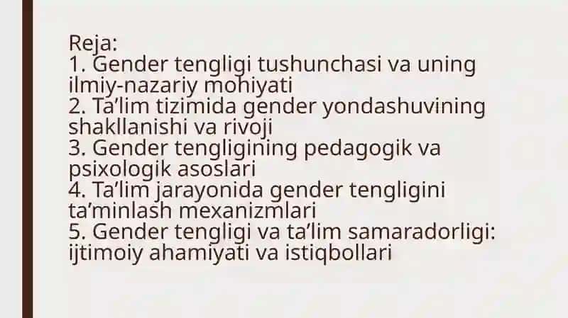 Ta’lim jarayonida gender tengligini ta’minlashning ilmiy-nazariy asoslari 2