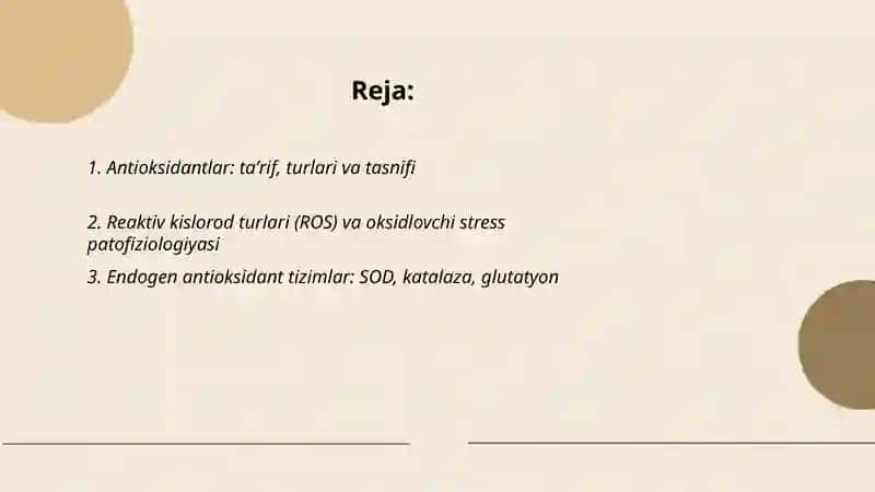 Antioksidantlar: taʼrif, turlari va tasnifi 2