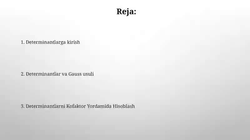 Katta Matritsalarning Determinanti 2