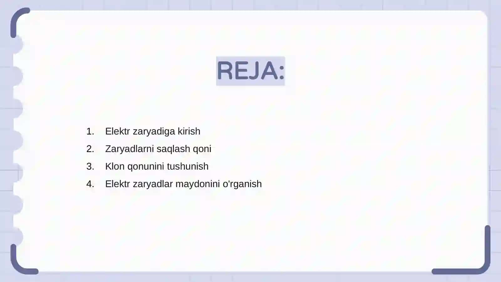 Elektr zaryadi va qonun 2