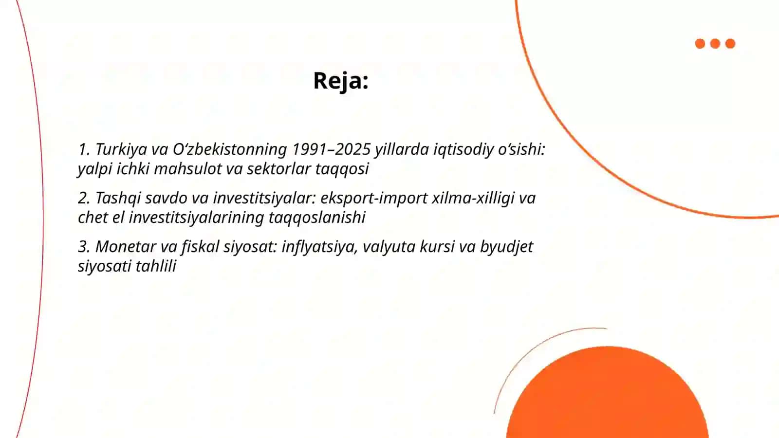 Turkiya va Oʻzbekistonning 1991–2025 yillarda iqtisodiy o‘sishi: yalpi ichki mahsulot va sektorlar taqqosi 2