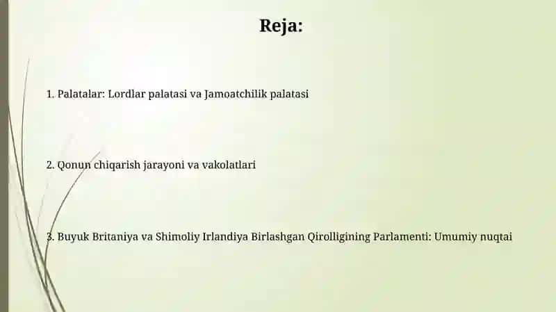 Lordlar palatasi va Jamoatchilik palatasi 2