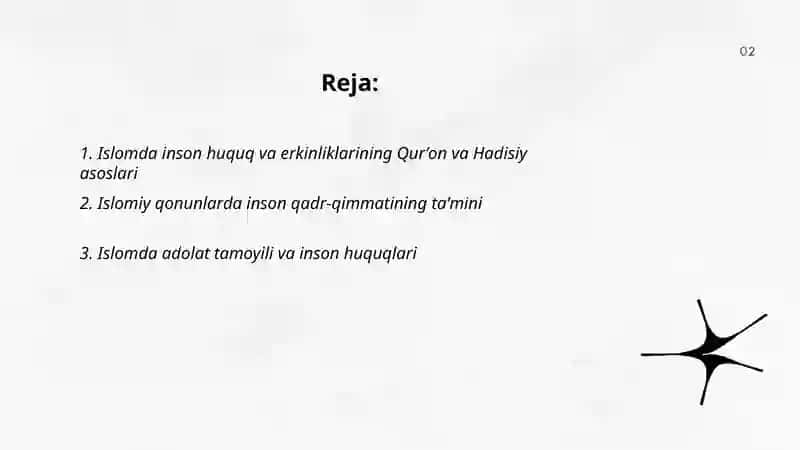 Islomda inson huquq va erkinliklarini taʼminlashning oʻziga xos jihatlari 2
