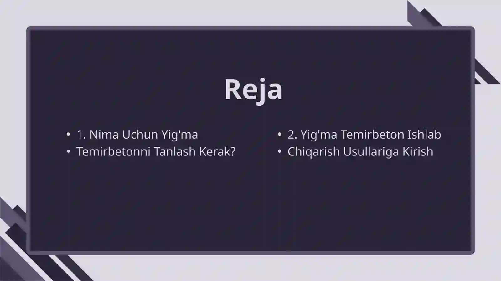 Yig‘ma temirbeton konstruksiyalar 2