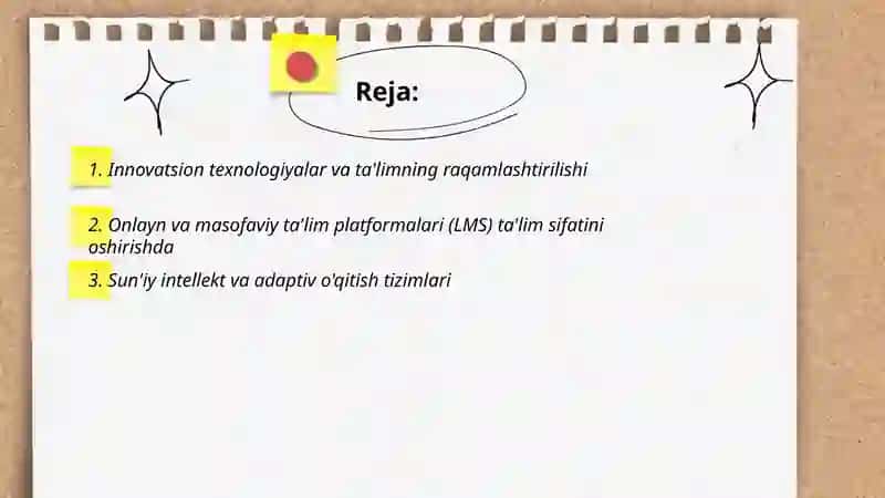 Innovatsion texnologiyalar taʼlim sifatini oshirish manbai sifatida 2