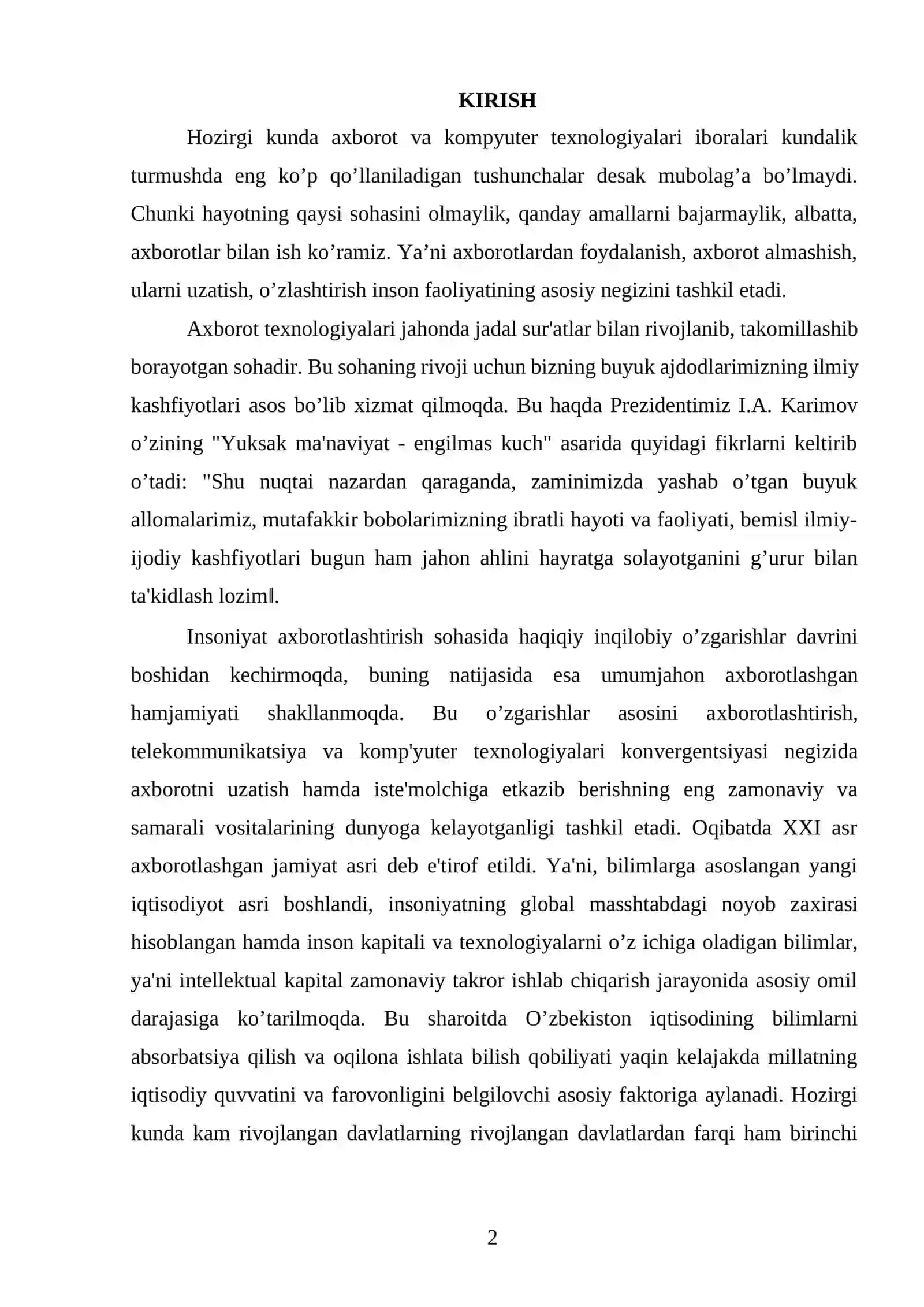 Korxona xodimlari tarif jadvalini yaratish dasturiy vositasi 2