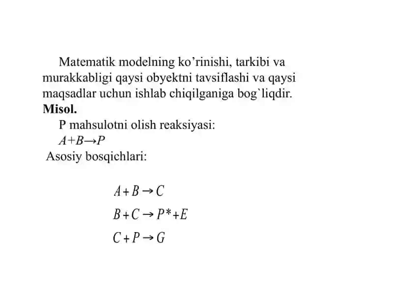 Matematik modellashtirishning tipik masalalari 2