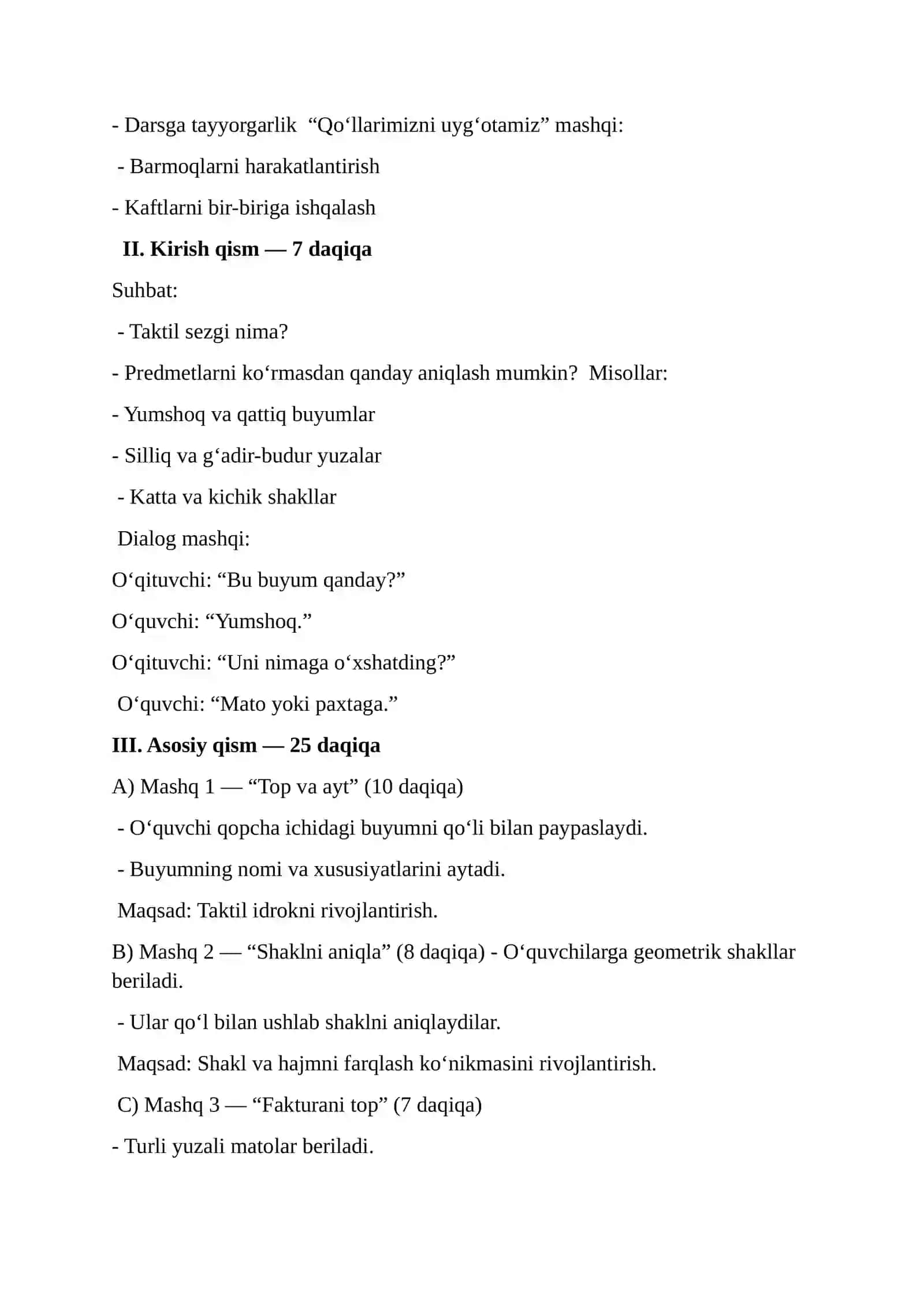 Tiflopedagogika dars ishlanma 2
