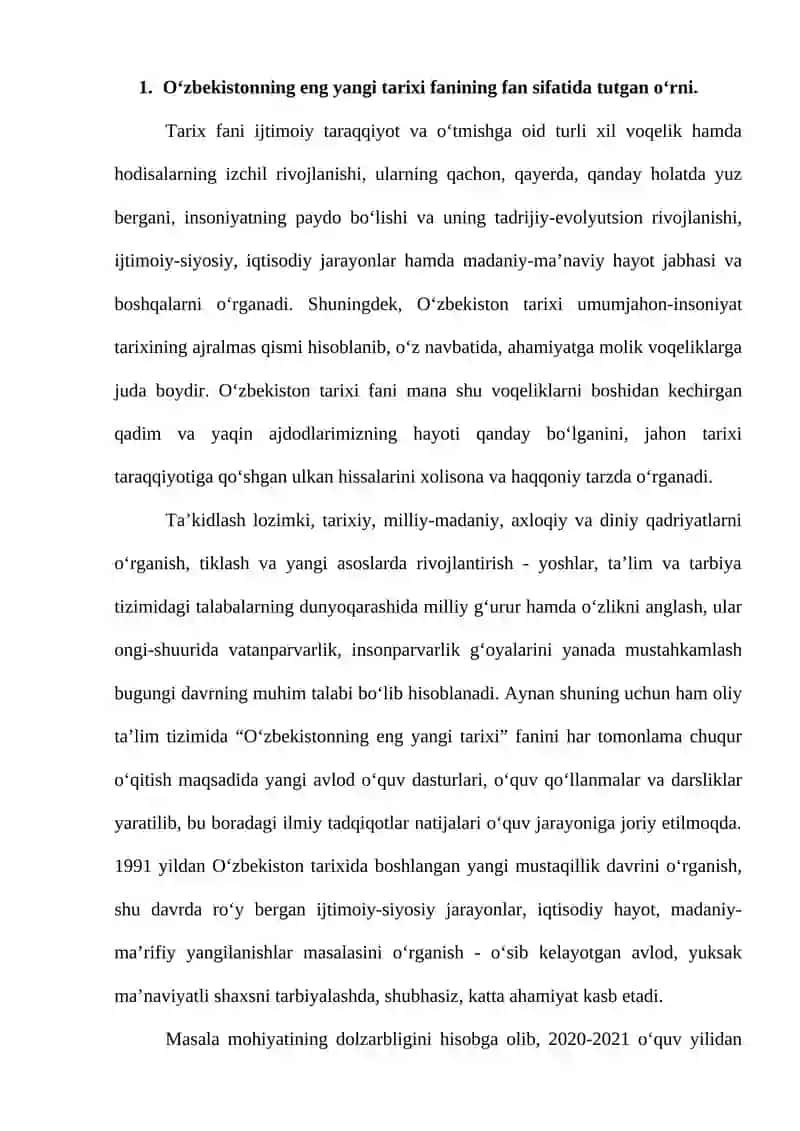 O‘zbekistonning eng yangi tarixi 2