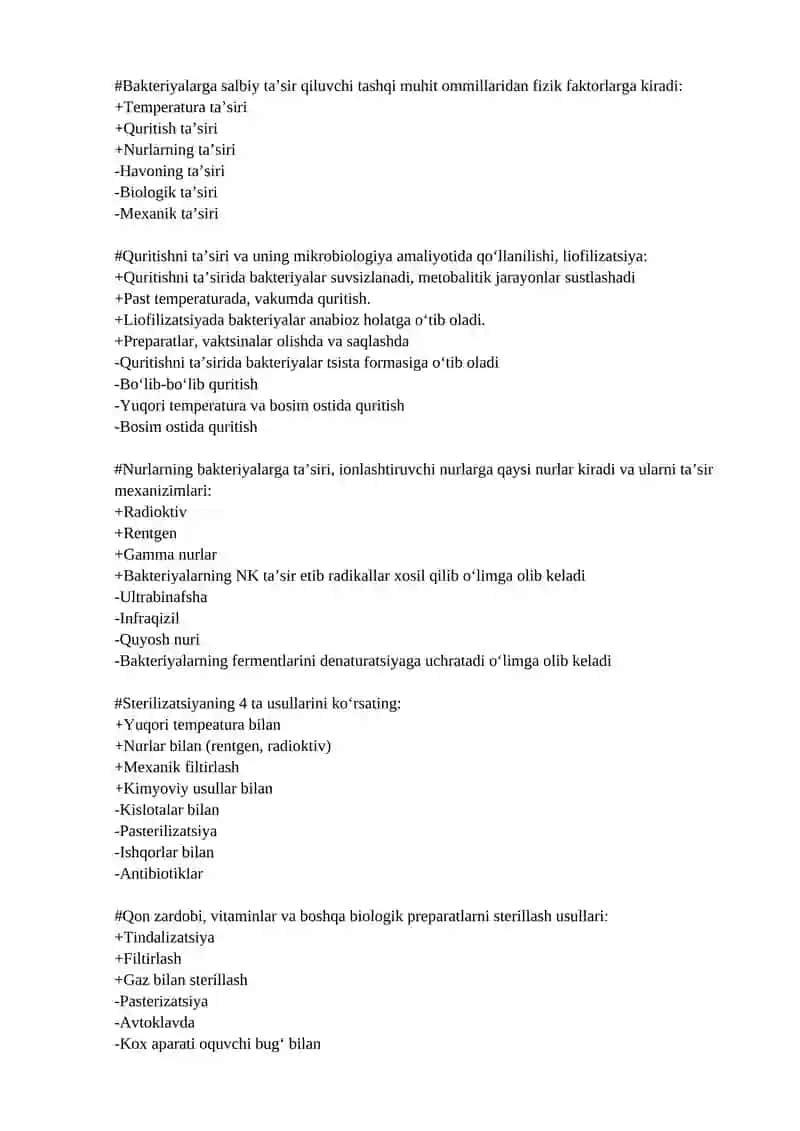 Yuqori temperaturadan foydalaniladigan sterilizatsiya usullari 2