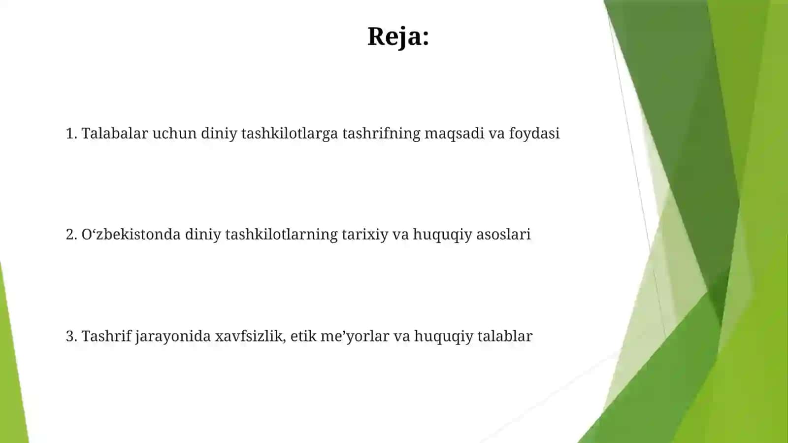 Talabalar bilan Oʻzbekiston diniy tashkilotlarga borish 2