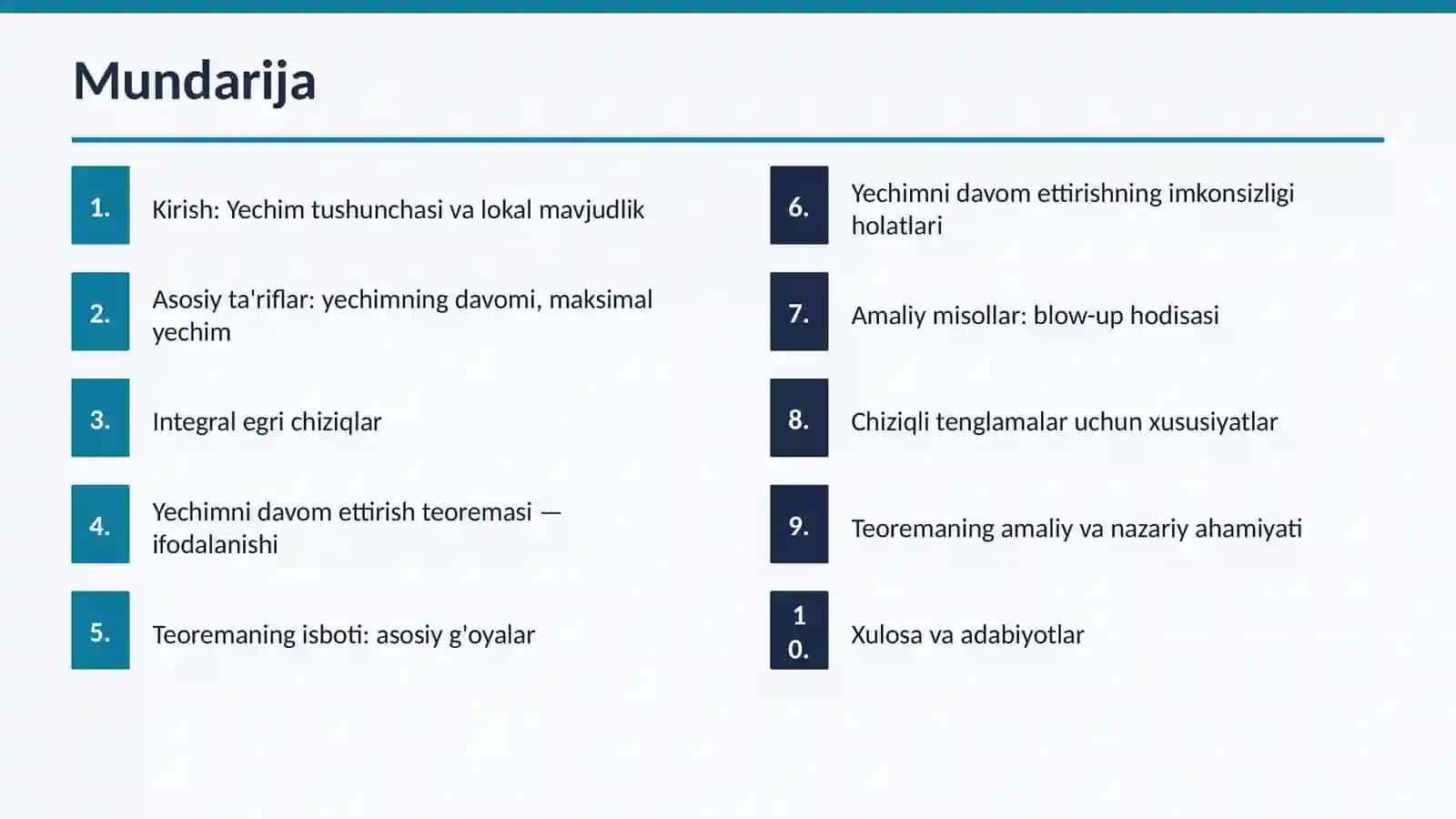 DIFFERENSIAL TENGLAMALAR KURSI 2