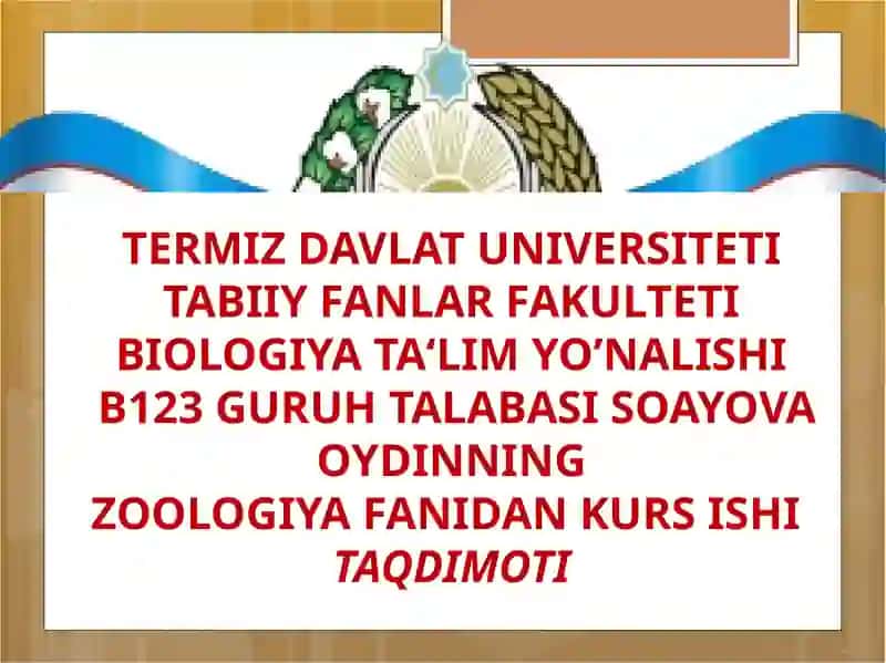 Amfibiyalar sinfining ekologiyasi va evolyutsiyasi 2