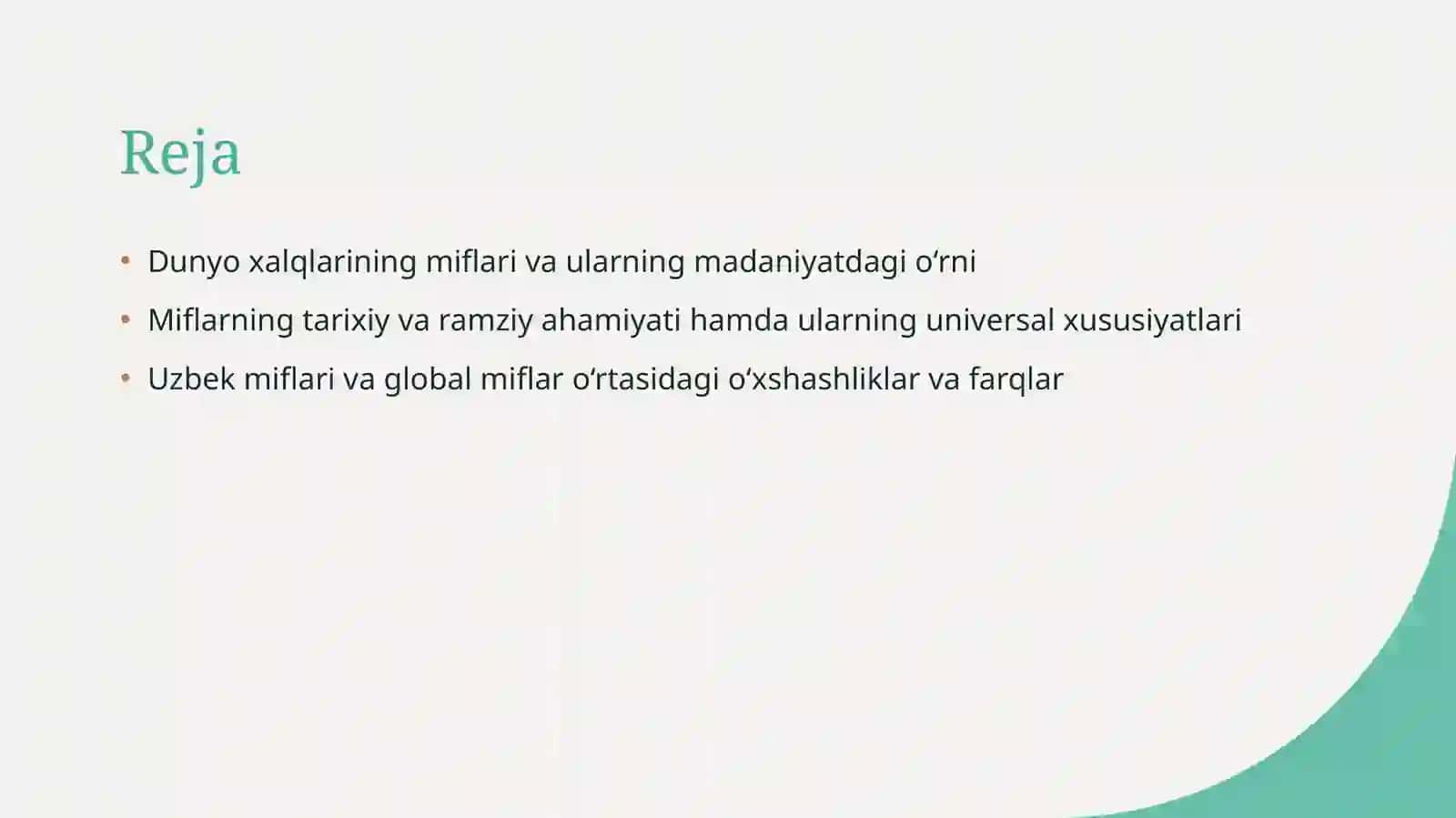 Dunyo xalqlarining miflari haqida 2