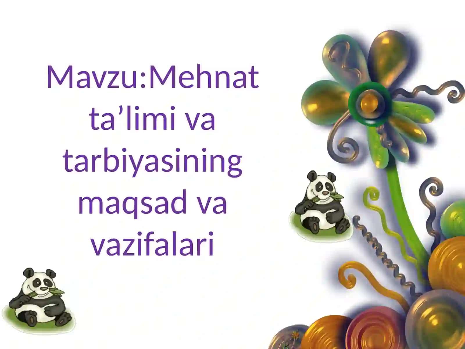 Mehnat va o'qitish metodikasi 2