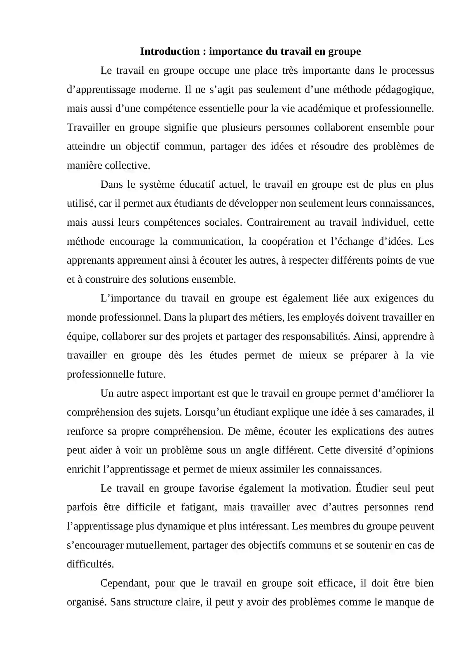Travail en groupe: concevoir une méthode d’étude efficace 2