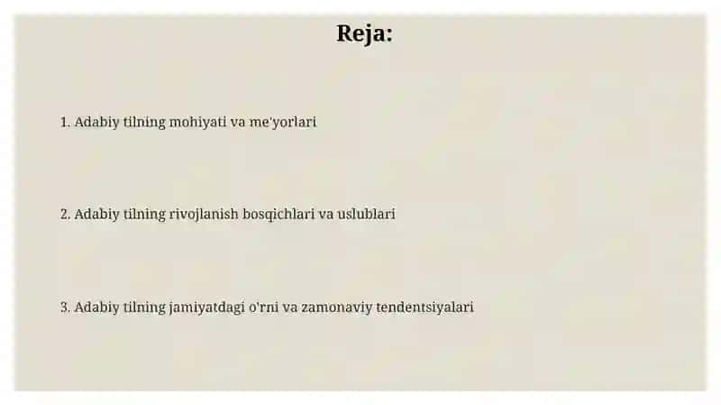 Soha tilida, adabiy til va uning meyorlari 2