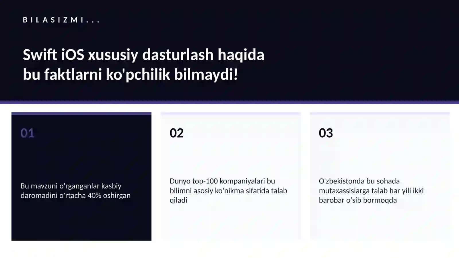 Swift iOS xususiy dasturlash 2