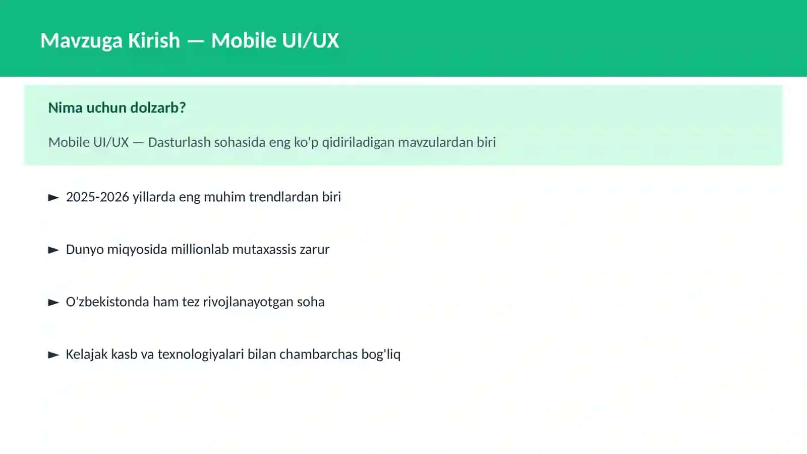 Mobile UI/UX 2