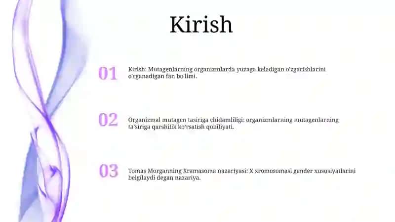 Organizmning Mutagen Tasiriga Chidamliligi 2