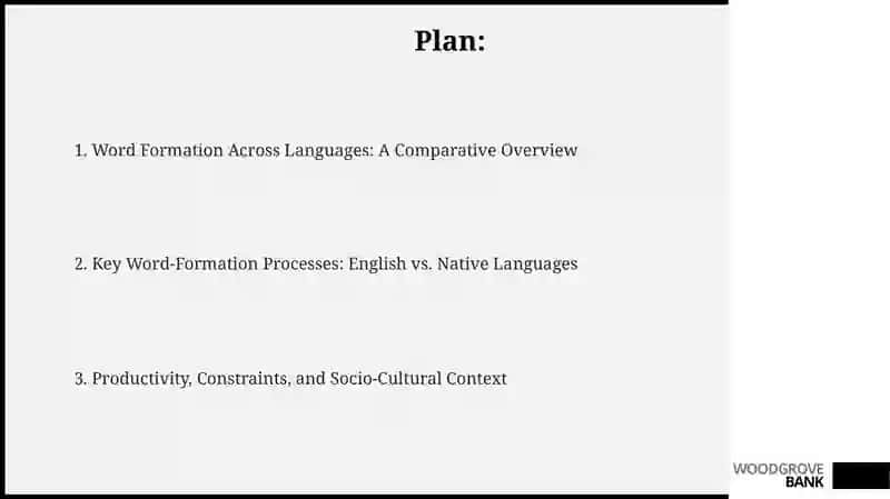 Word Formation Across Languages: A Comparative Overview 2