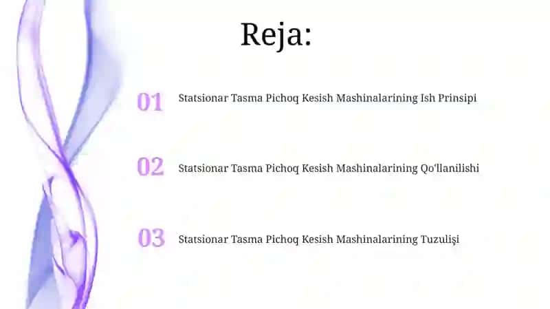 Statsionar Tasma Pichoq Kesish Mashinalari 2