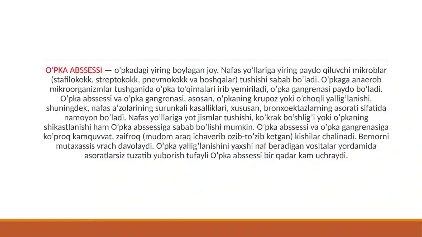 O'pka YIRINGINING  differentsial tashhisi 2