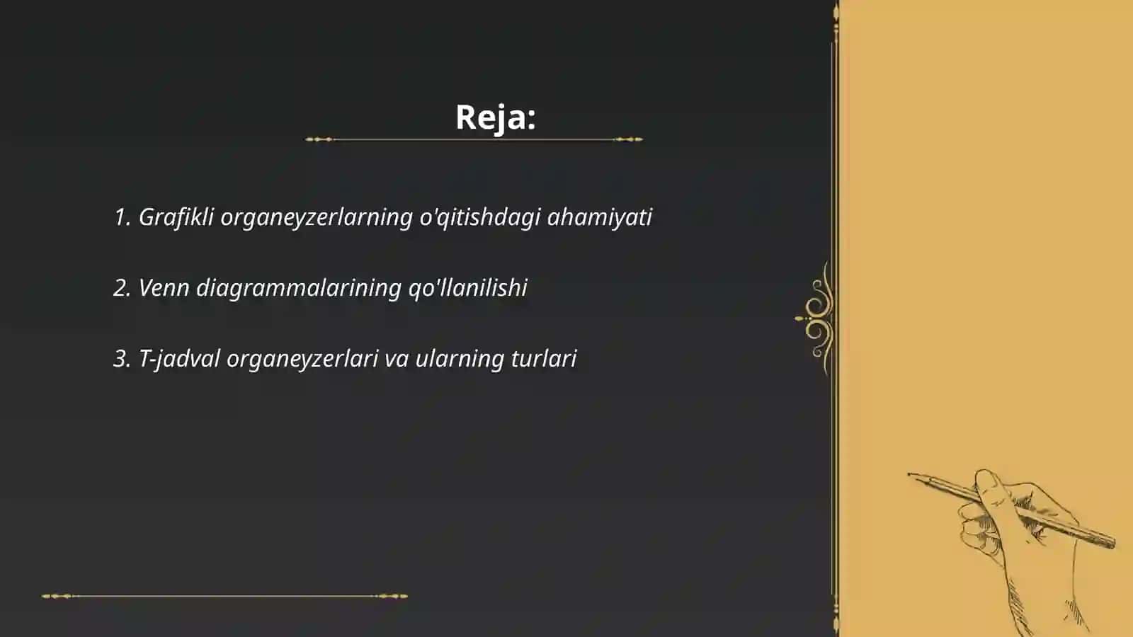 Oʻqitishning grafikli organeyzerlari 2