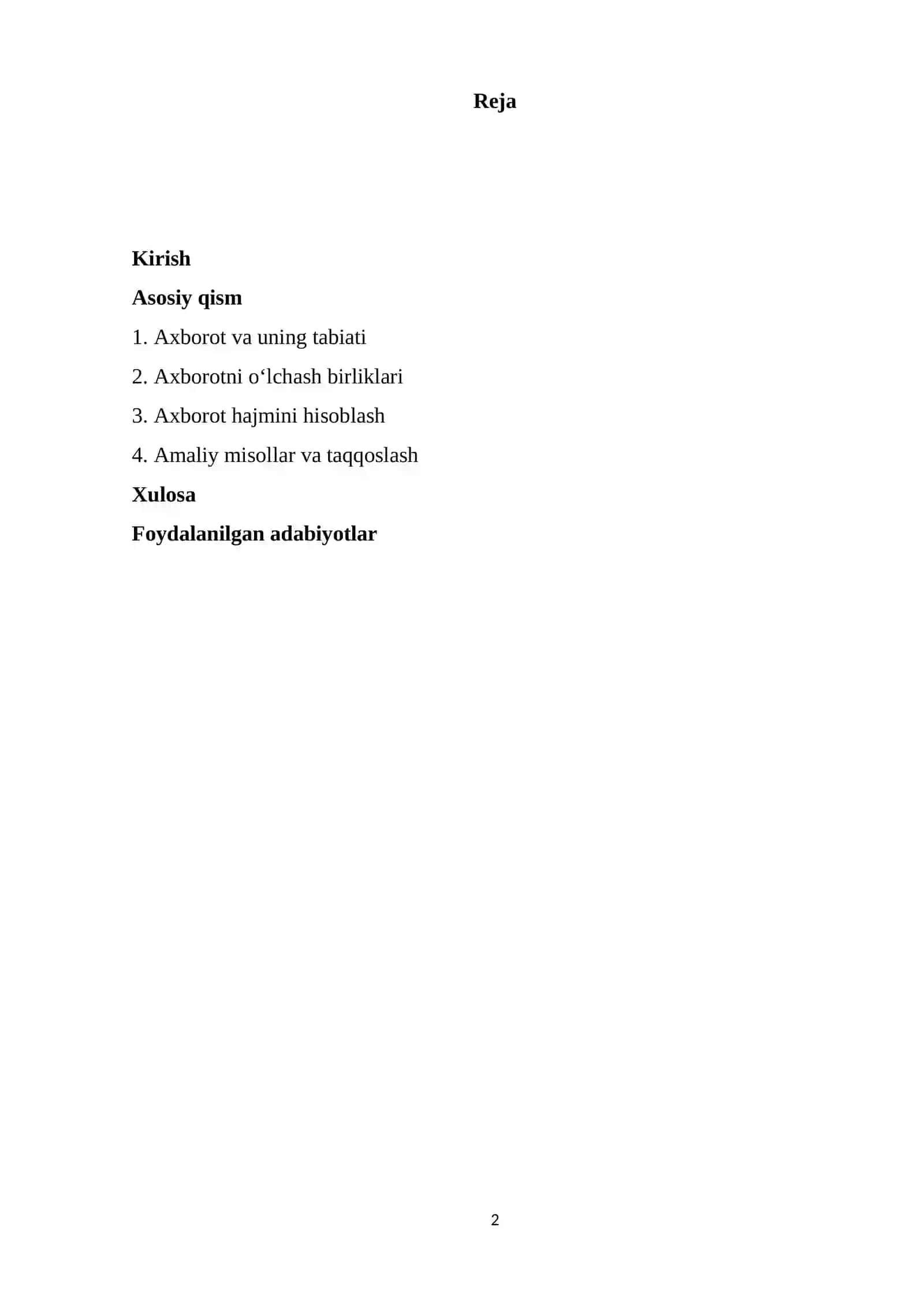 KOMPYUTER INJINIRINGIGA KIRISH 2