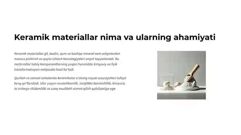 Keramik materiallarining haqiqiy zichligi va markasini aniqlash 2