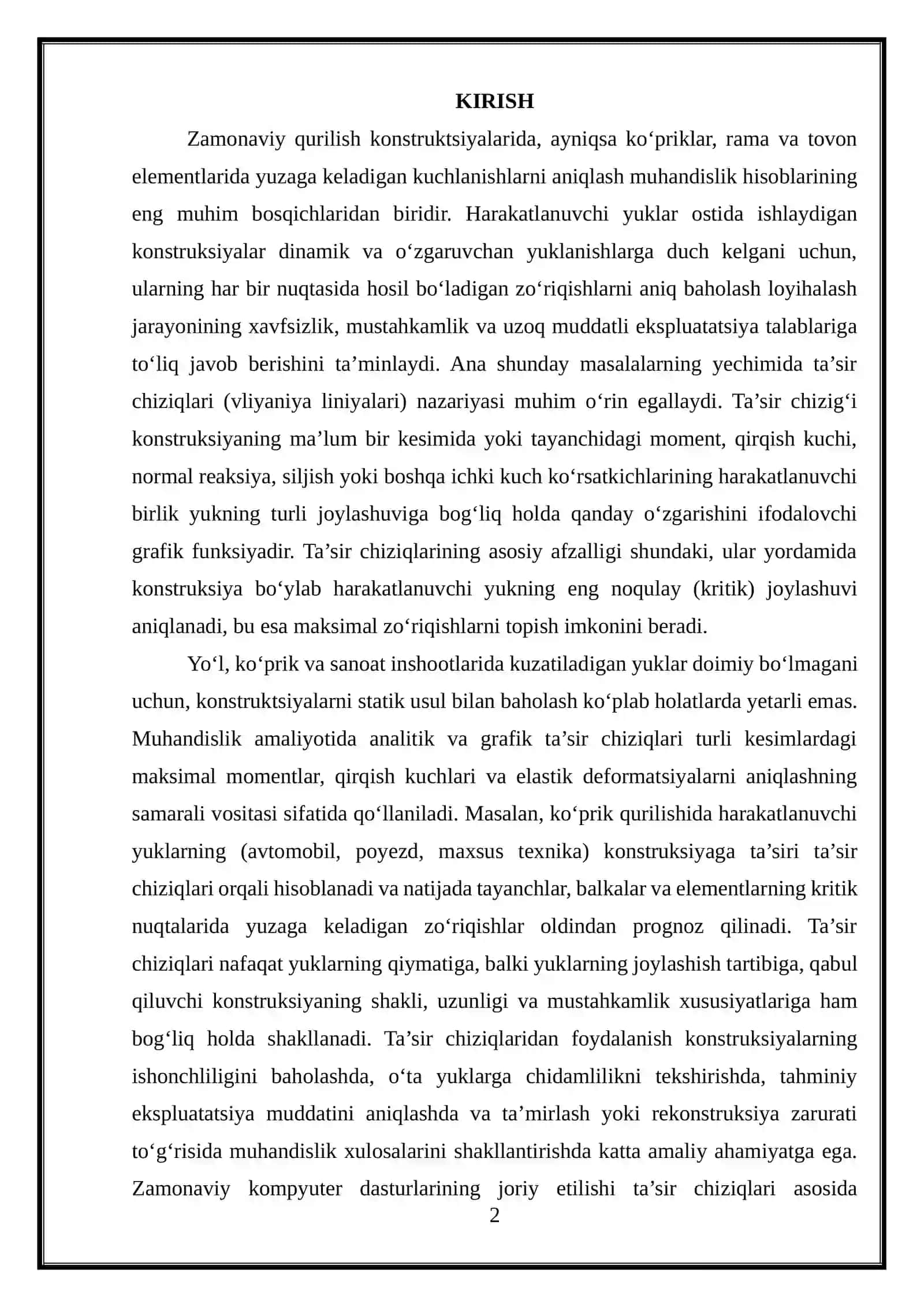 Zо‘riqishlar qiymiatini ta’sir chiziqlar yordamida aniqlash 2