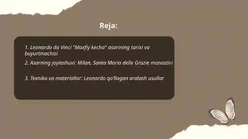 Leonardo da Vinci "Maxfiy kecha" asari 2