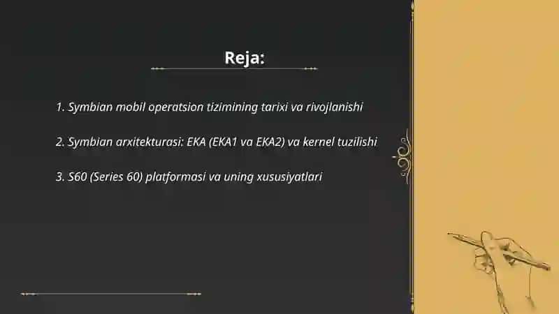 Symbian mobil aperatsiyon tizimi 2