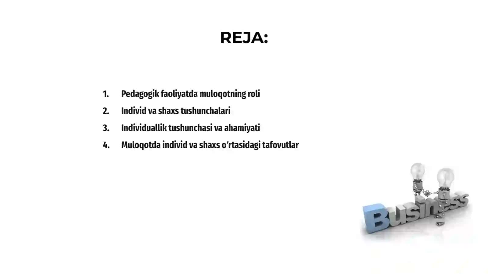 Pedagogik faoliyatda muloqot individ, shaxs, individuallik tushunchalari 2