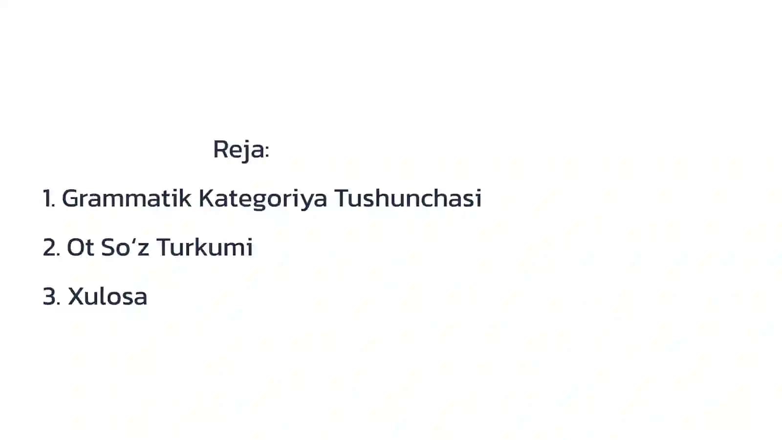 Oʻzbek Tilida Grammatik Kategoriyalar va Mustaqil Soʻz Turkumlari 2