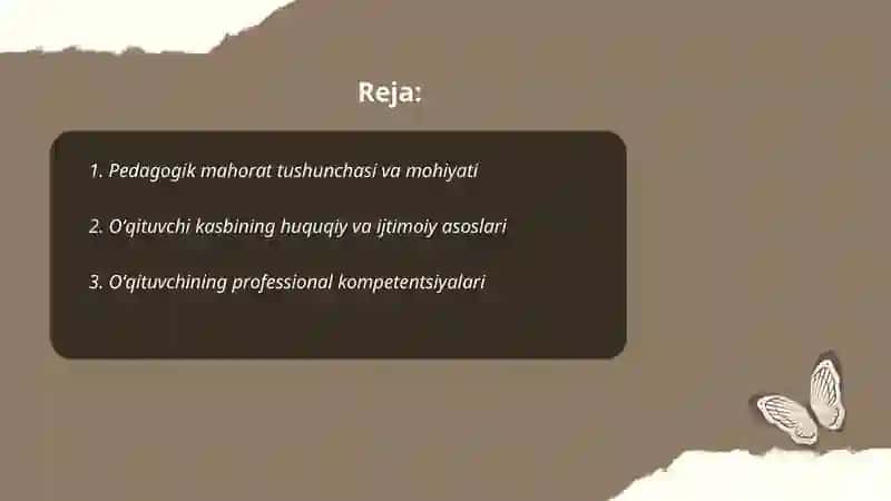 PEDAGOGIK MAXORAT MOXIYATI,OʻQITUVCHI KASBI VA UNING JAMIYATDA TUTGAN OʻRNI 2