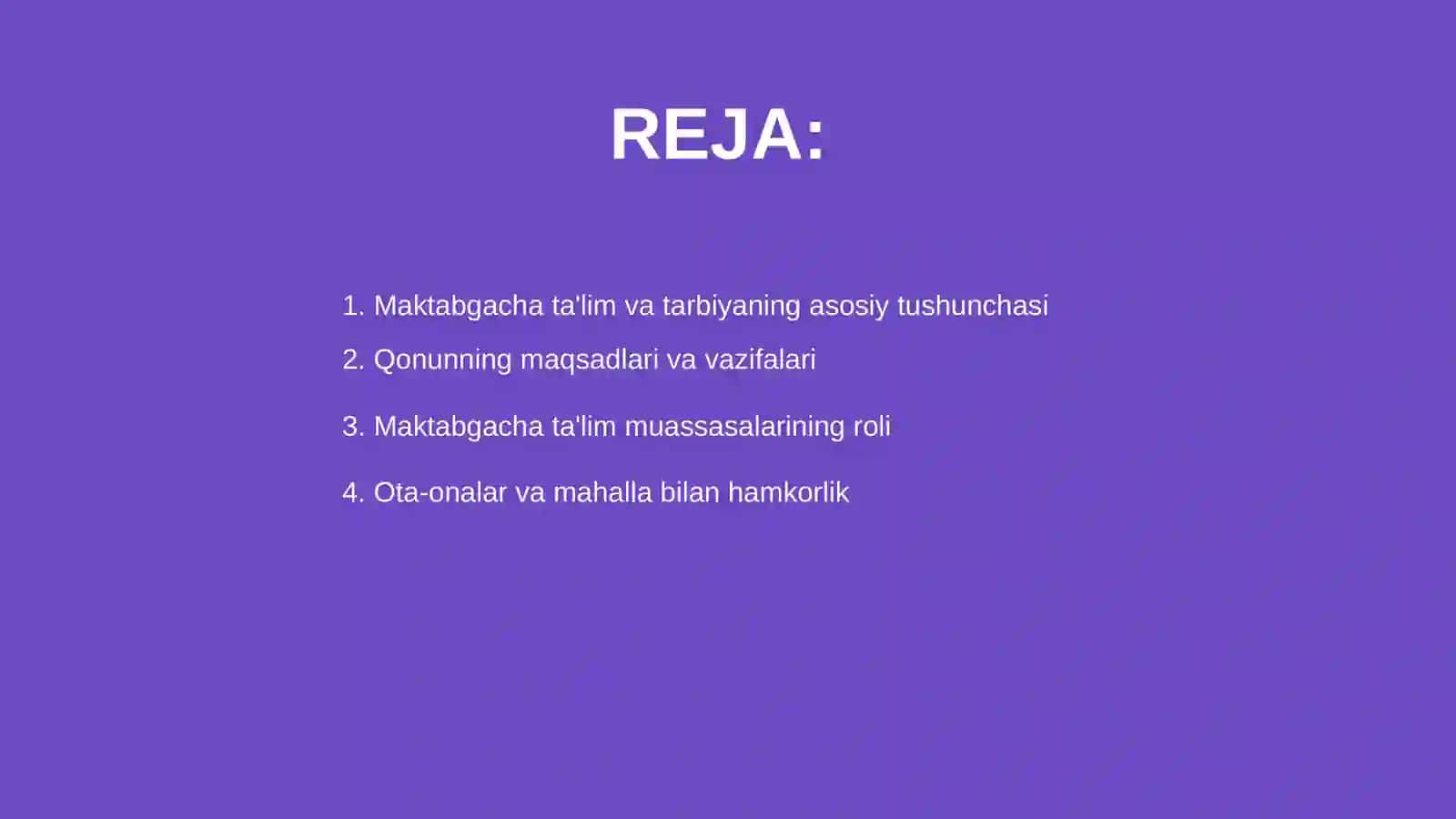 Maktabgacha taʼlim va tarbiya qonuni 2