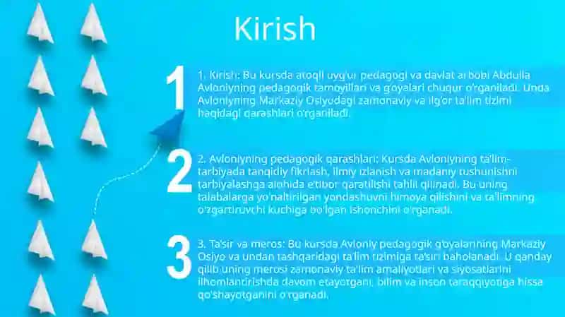 Abdulla Avloniyning Pedagogik Qarashlari Va GʻOyalari Mavzusida Kurs Ishi 2