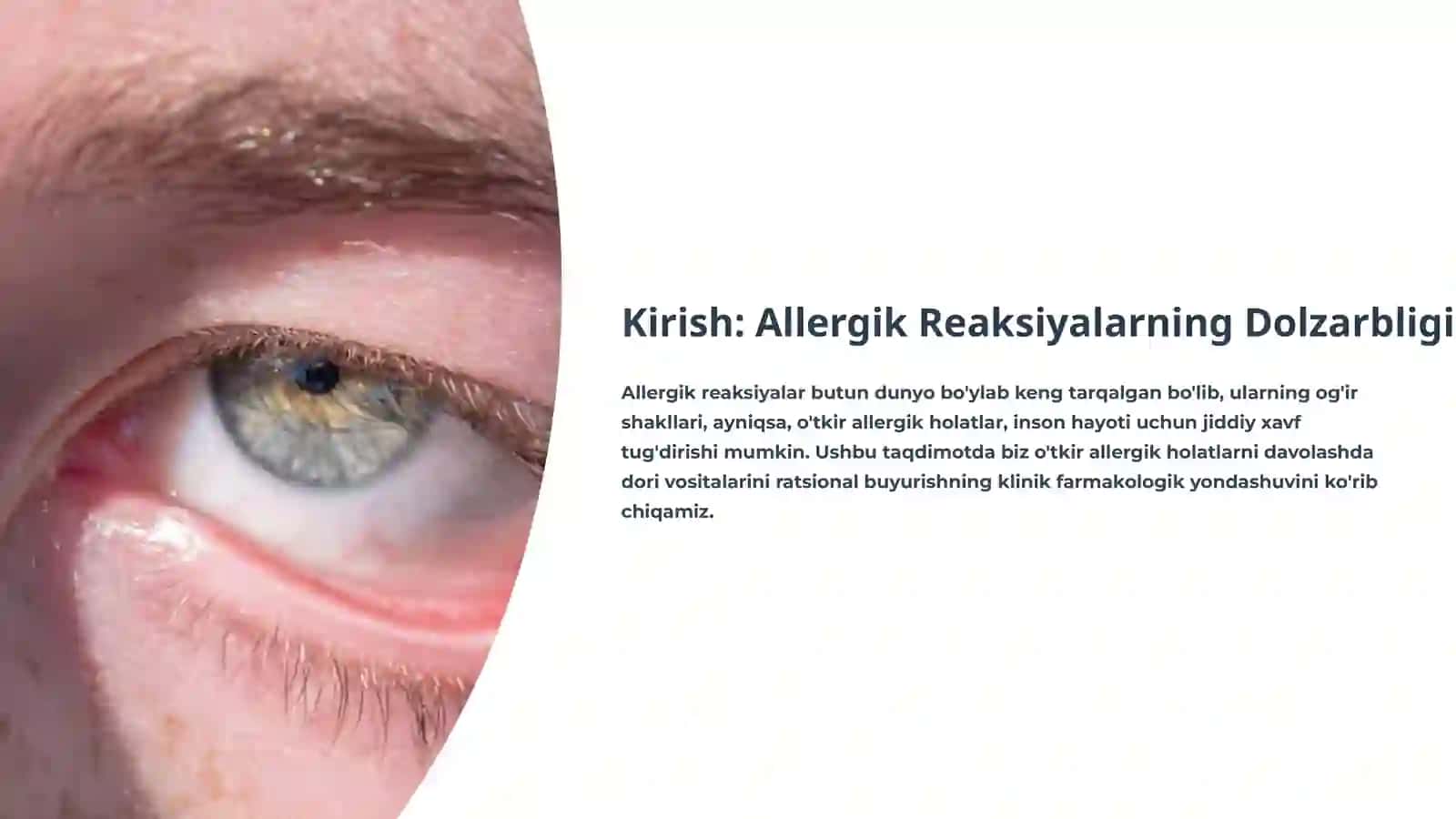 O'tkir Allergik Holatlarda Dori Vositalarini Ratsional Buyurish 2