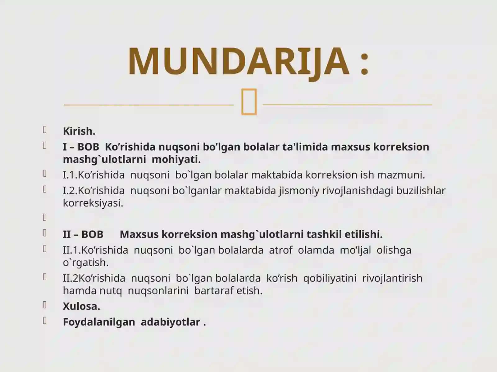 Ko’rishida nuqsoni bo’lgan bolalar maktabida maxsus korrеksion mashg`ulotlar hususiyatlari 2