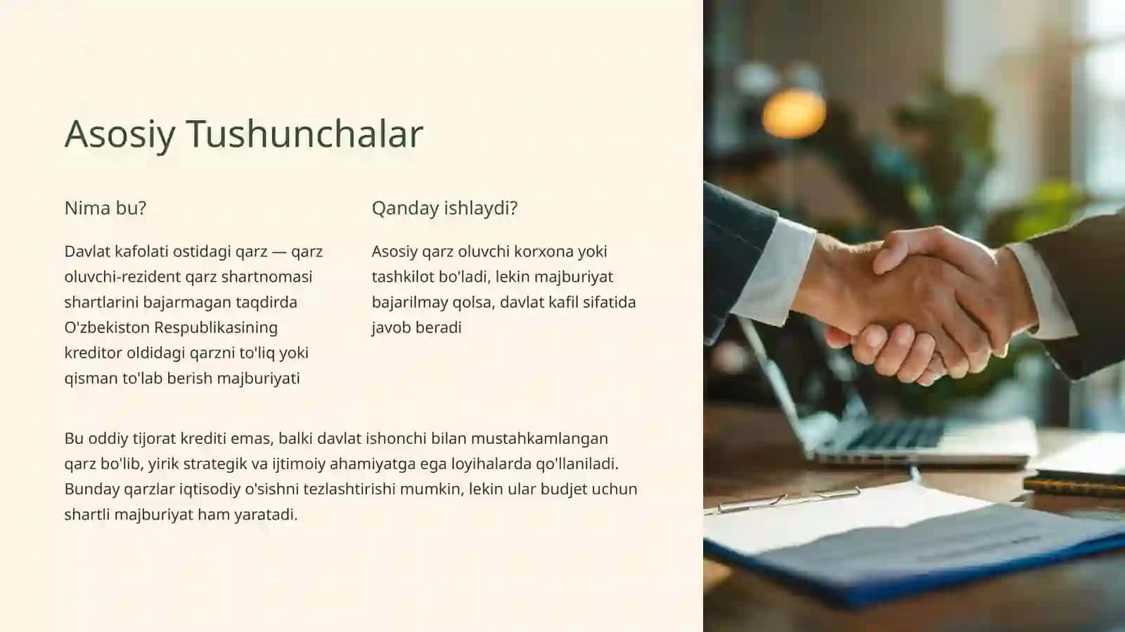 Davlat Kafolati Ostidagi Qarzlar:Milliy Iqtisodiyotdagi Ahamiyati 2