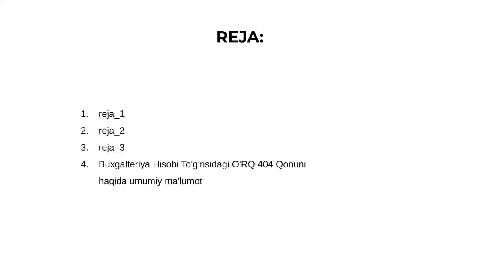 Buxgalteriya Hisobi To'g'risidagi O'RQ 404 Qonuni 2