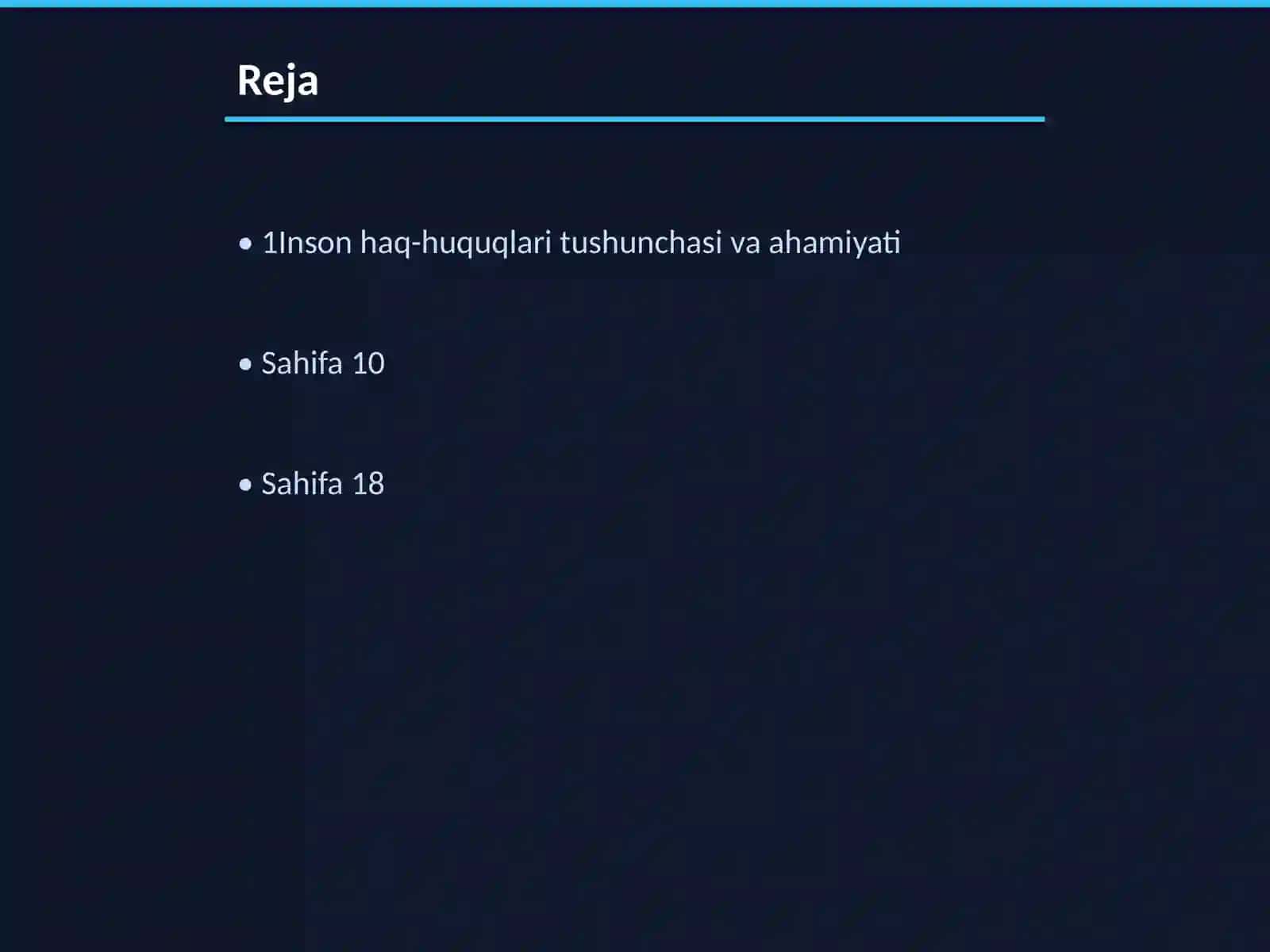 Yangi Oʻzbekistonda inson haq-huquqlari va erkinliklari kafolatining yaratilishi 2
