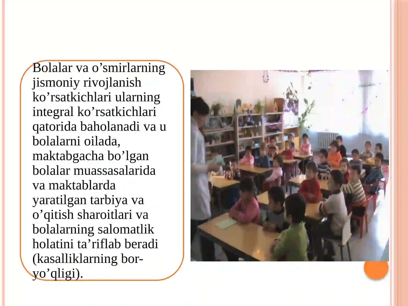 Bolalar salomatligi va jismoniy rivojlanish. 2