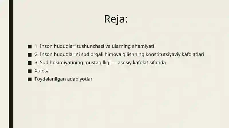 Inson huquqini sud orqali himoya qilish kafolatlari 2